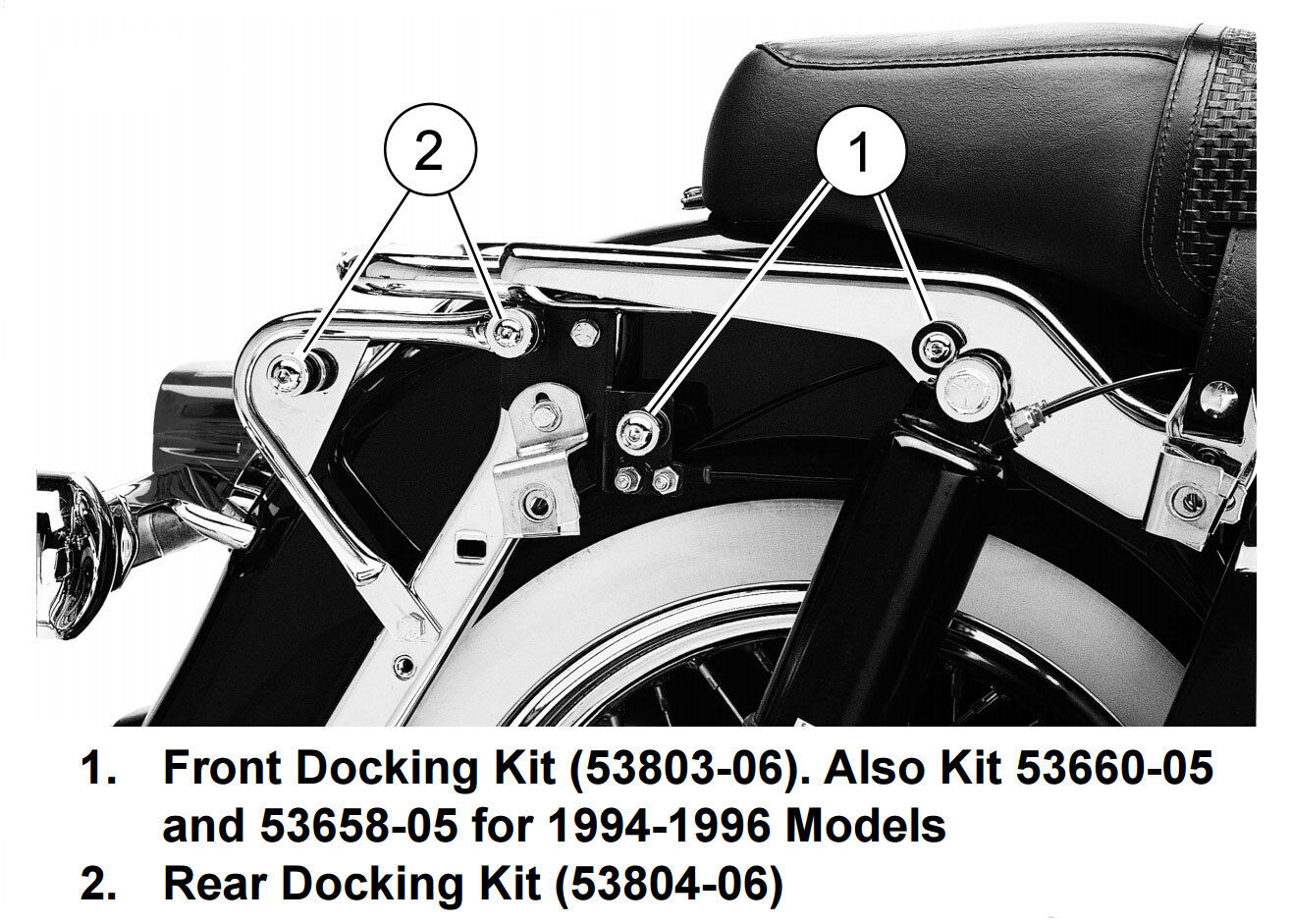 H-D Detachables Docking Hardware Kit For Harley Davidson Street Glide