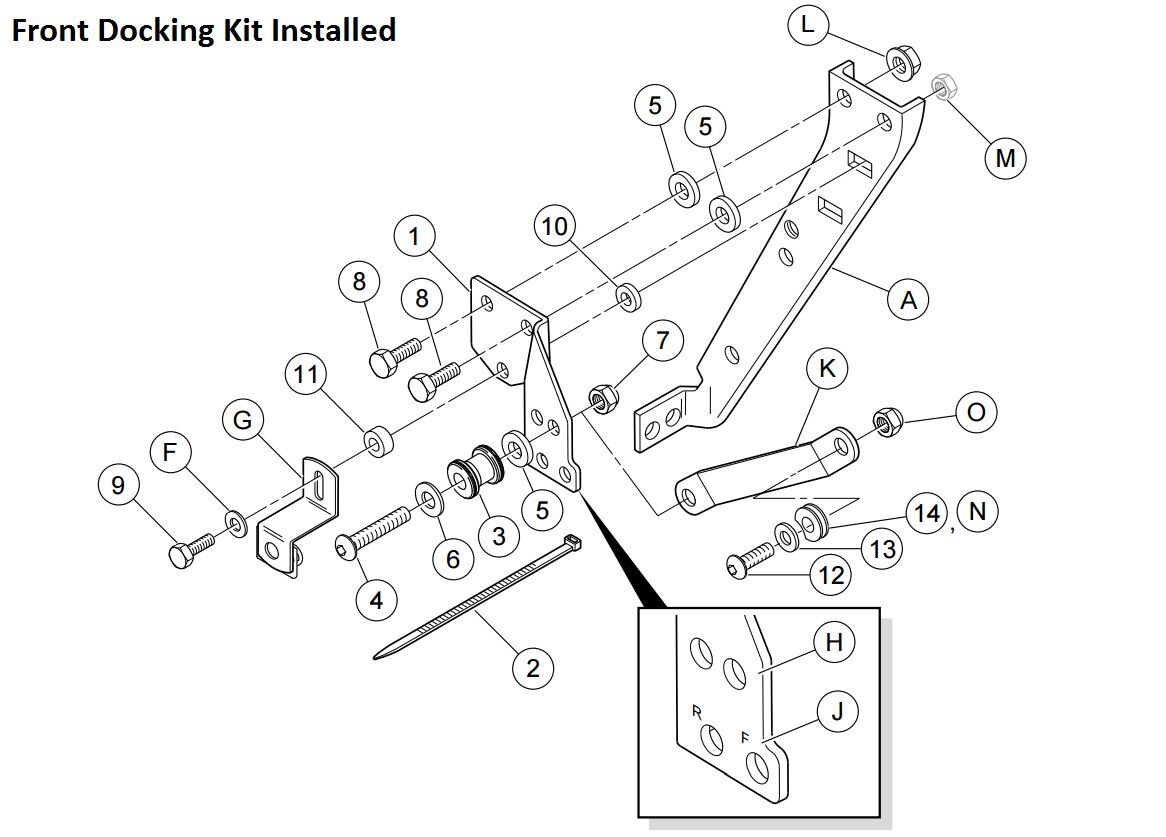 H-D Detachables Docking Hardware Kit For Harley Davidson Street Glide