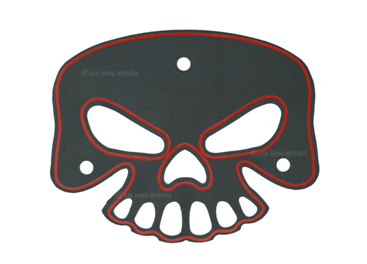 Matte Black Skull Passenger Backrest Mounting Bracket for Harley HD Touring