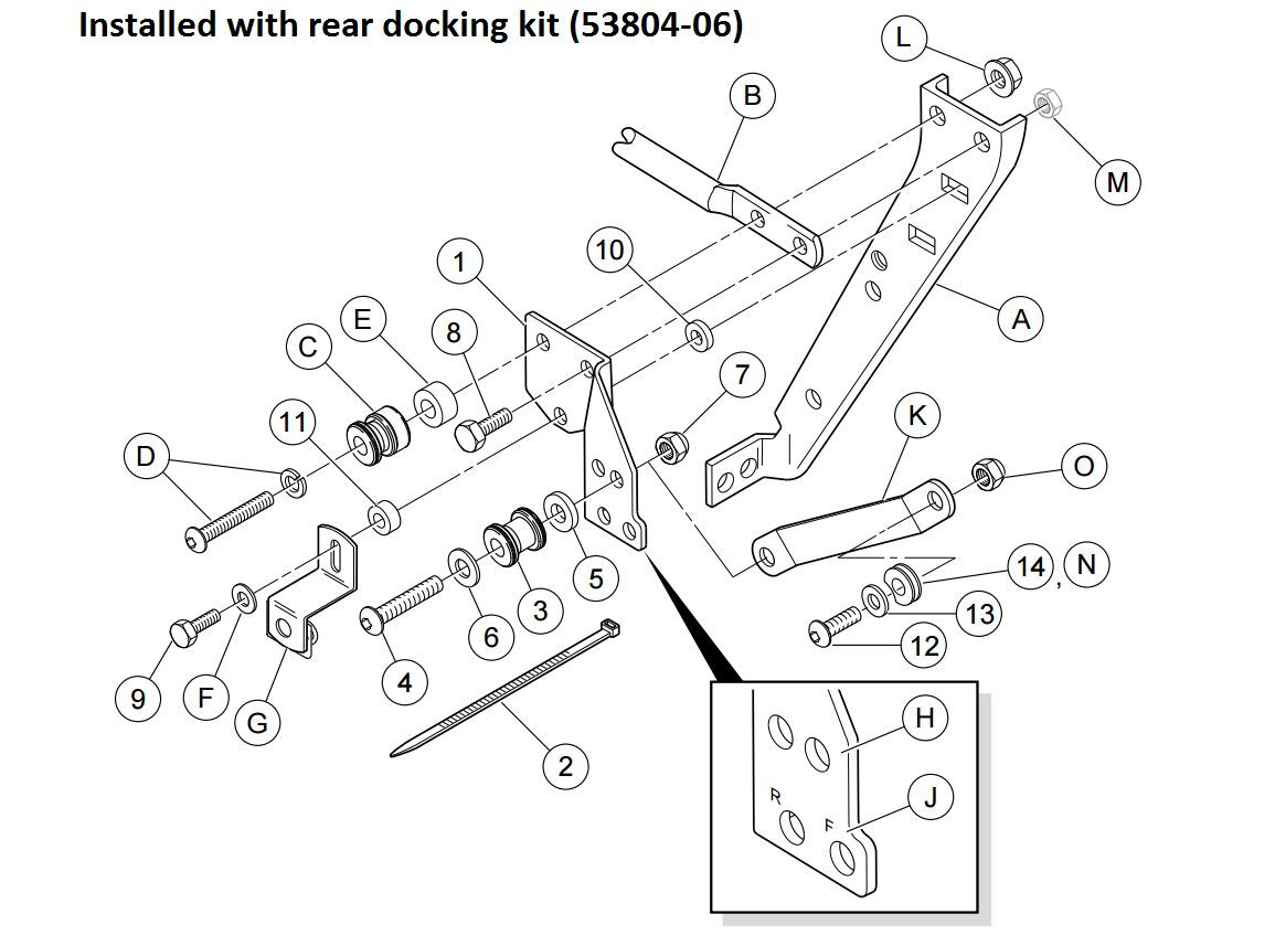 H-D Detachables Docking Hardware Kit For Harley Davidson Street Glide