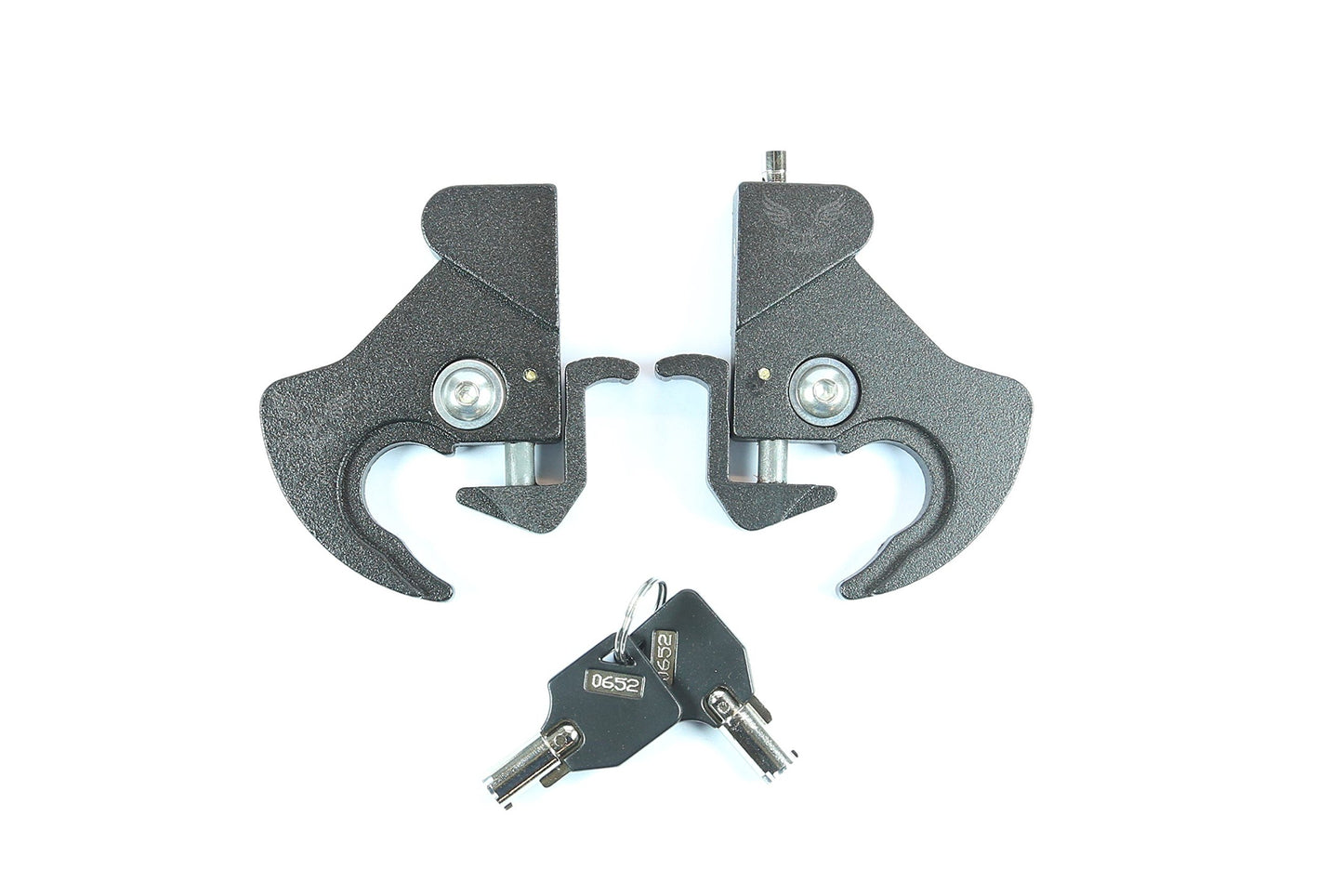 Locking Detachable Rotary Docking Latches Clips for Harley Davidson Sissy Bar or Luggage Rack (Lock with Keys)