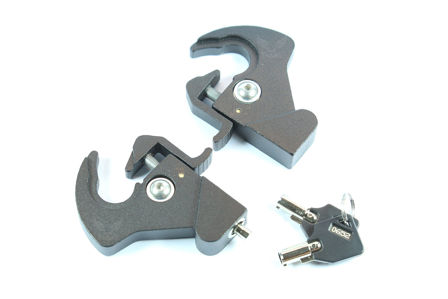 Locking Detachable Rotary Docking Latches Clips for Harley Davidson Sissy Bar or Luggage Rack (Lock with Keys)